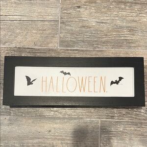 Halloween Sign with Bats